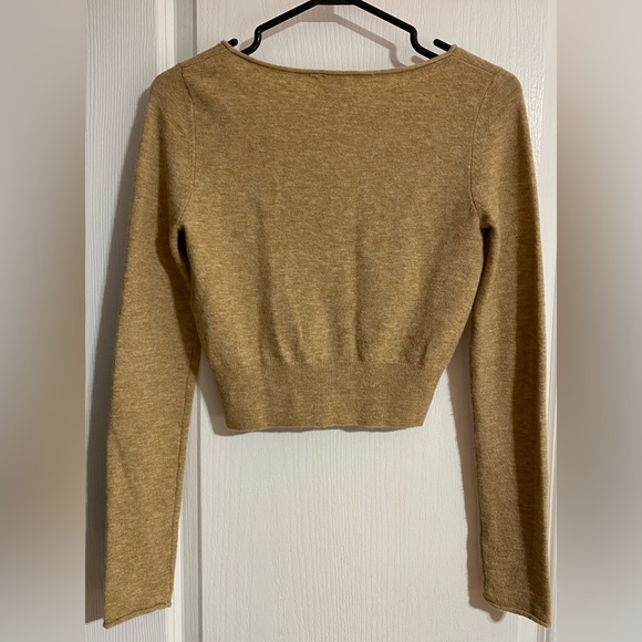 Aritzia Wilfred Wool & Cashmere Blend Santorini Soft Buttoned Cardigan Size XS - Picture 8 of 14